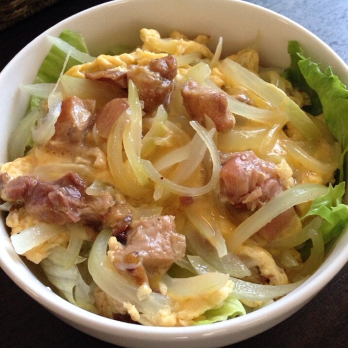 簡単！缶詰めで親子丼